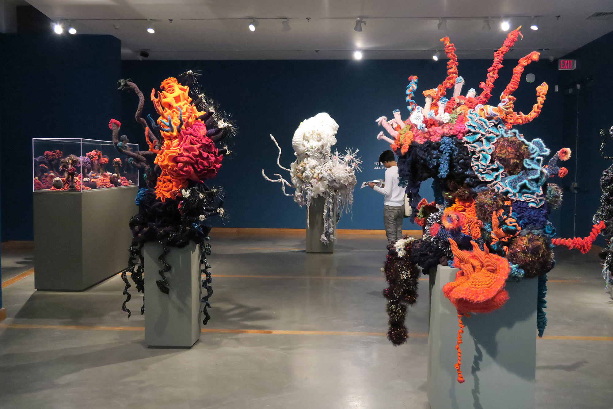 Reef sculptures in gallery