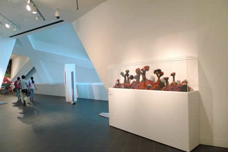 Interior view of an art gallery at the Denver Art Museum